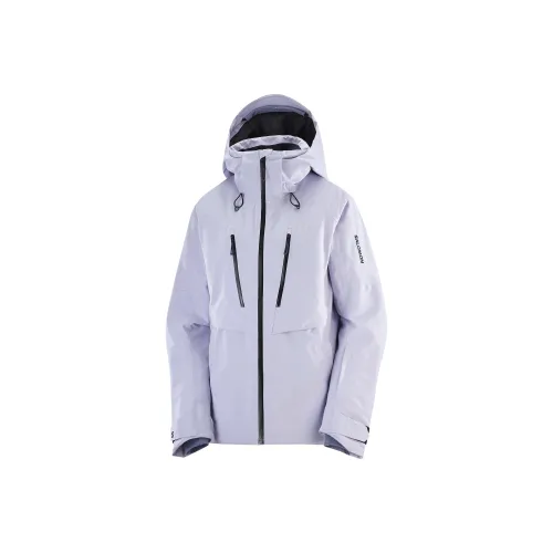 SALOMON Светло-фиолетовый Женский Лыжный Куртка