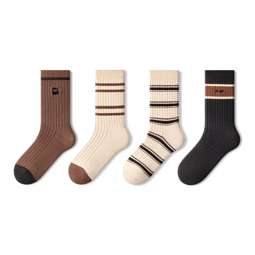 PRIMEET Носки Crew Женские упаковка из 4 пар