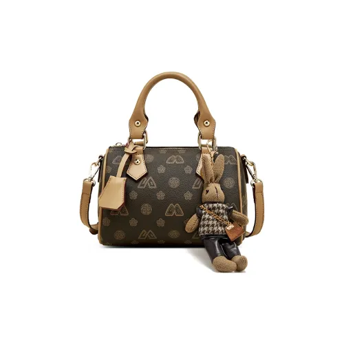 Safiya Синтетическая кожа Бостон Сумка Сумка через плечо Сумка для женщин Кофе