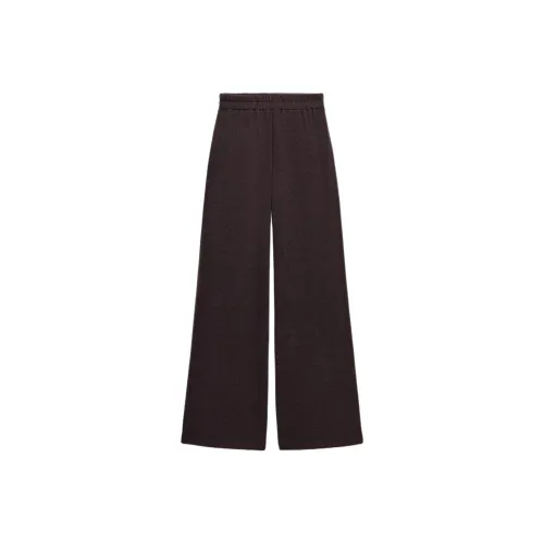 ZARA Collaboration Шоколад Женские Повседневные Брюки