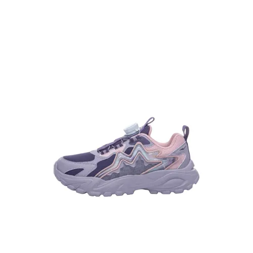 ERKE KIDS Противоскользящие Низкие Беговые Кроссовки Фиолетовые Детские