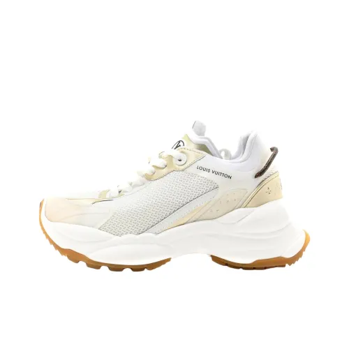 LOUIS VUITTON Run 55 Low Топ Повседневная обувь Женская Белая Золотая