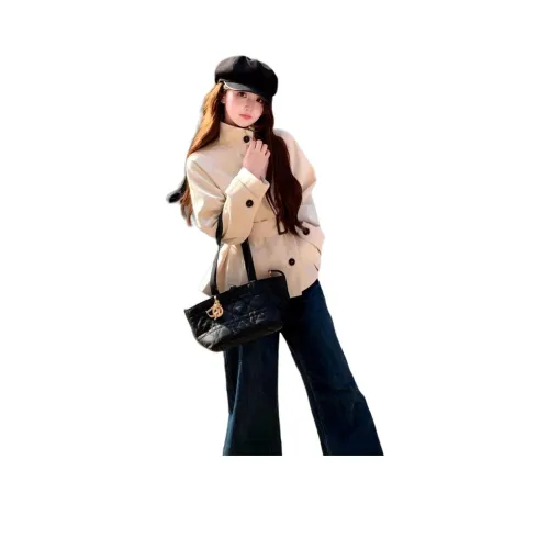 Комплект Абрикос с ремнем женский тренч