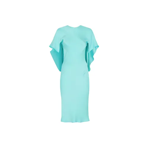 FENDI Синий Женские Короткие Платья с Короткими Рукавами