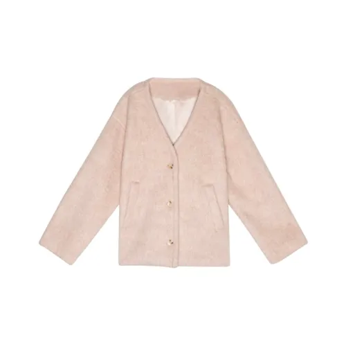 MORii Розовый Включает Остров Store MORii Значок Женские Пальто