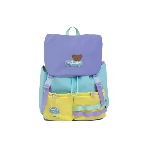 Xmithie Нейлон Рюкзак Унисекс Фиолетовый Розовый Желтый Оранжевый Красный