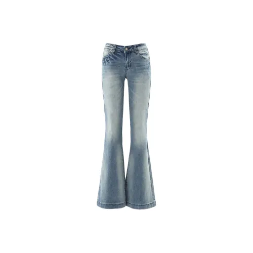 BELOVED STARRY Светло-Синие Женские Джинсы