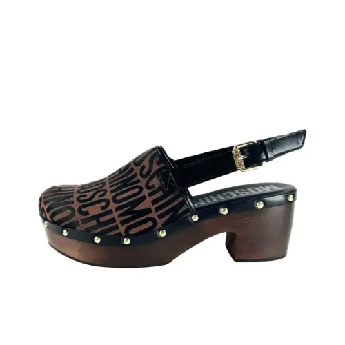 MOSCHINO Грубый каблук Высокие каблуки Женские Коричневый