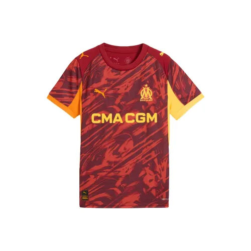 PUMA Т-рубашка Olympique de Marseille 25 26 Голкипер Джерси Юность Детский