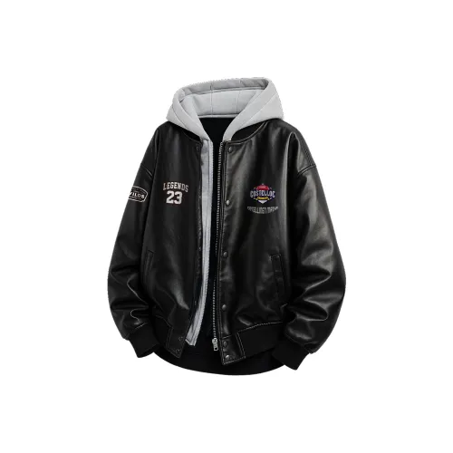 PAUL COSTELLOE Кожа Куртка Унисекс