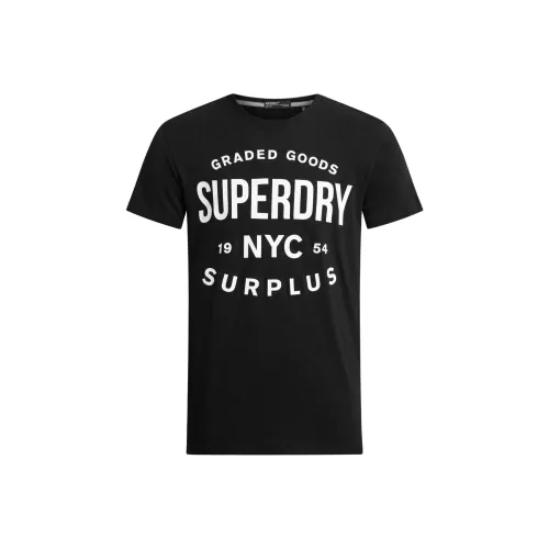SUPERDRY Мужские черные футболки