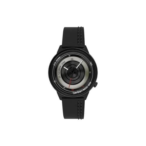 BENKEN Кварцевый механизм натуральная кожа ремешок мужские часы черный циферблат
