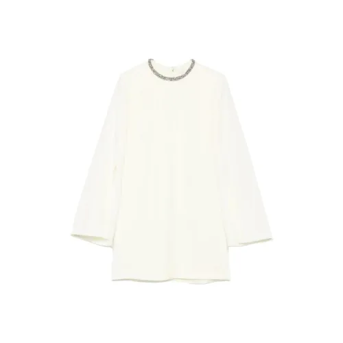 ROLAND MOURET Длинное платье с длинными рукавами женское