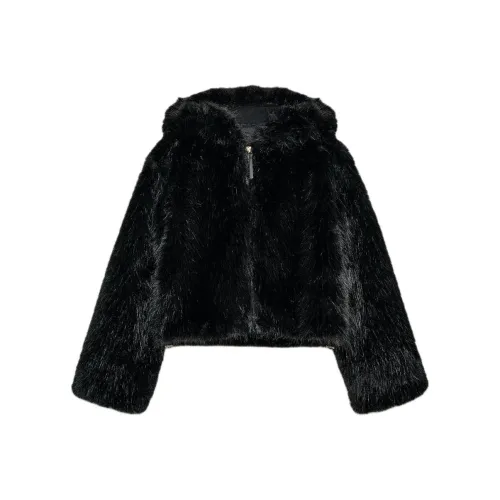 ZARA Черные Женские Бархатные Куртки