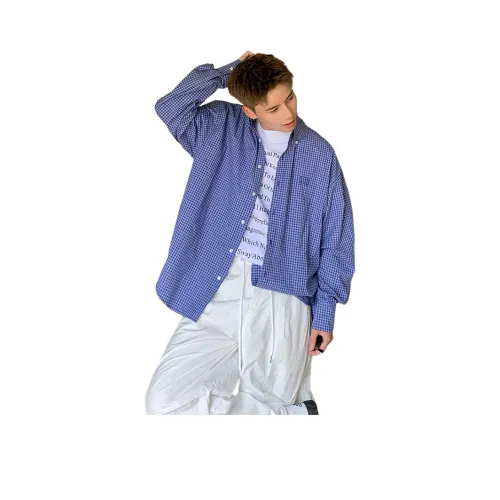 PANDA ADEVIL Синий Унисекс Рубашки