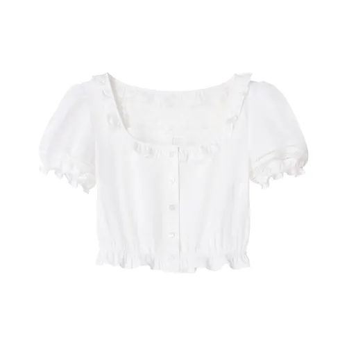 UENA Белый В наличии Женские Короткие Топы