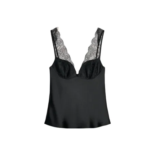 ZARA Черные Женские Майки