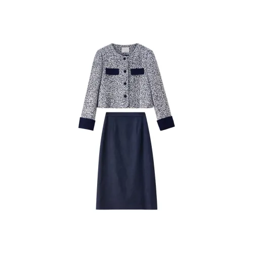 SENTUBILA Глубокое море Синий Женский Повседневный Костюм