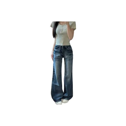 Blue Women's Jeans Синий Женский Джинсы