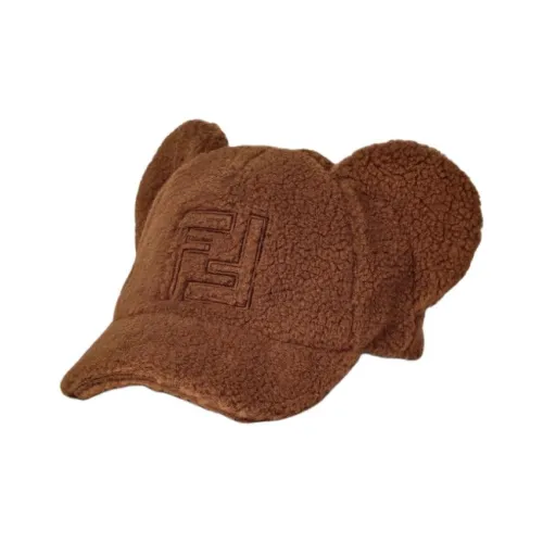 FENDI Хлопок Бейсболки Мужские Коричневые
