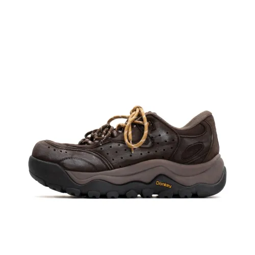 Mule Donkey визуально увеличивает рост Низкий топ Повседневная обувь Унисекс Потертый Кофе