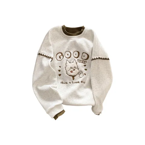 YGPRW Белый Серый Женская T-рубашка