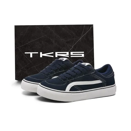 TKRS Износостойкий и Легкий Низкий Топ Скейтборд Кроссовки Мужские Темно-синие