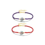 Браслет Ruyi с замком мира (Красный + Фиолетовый)
