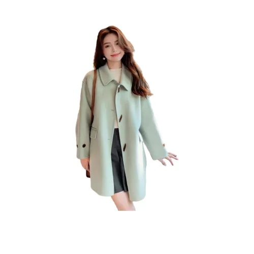 MEXICAN Кремово-зеленый Женский пальто