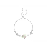 Счастливый браслет с четырехлистным клевером [розовый, зеленый]