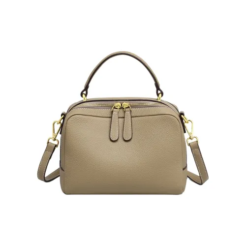 PT'SON Коровья кожа с синтетической кожей сумка через плечо сумка среднего размера женская озеро орхидея слон GREY