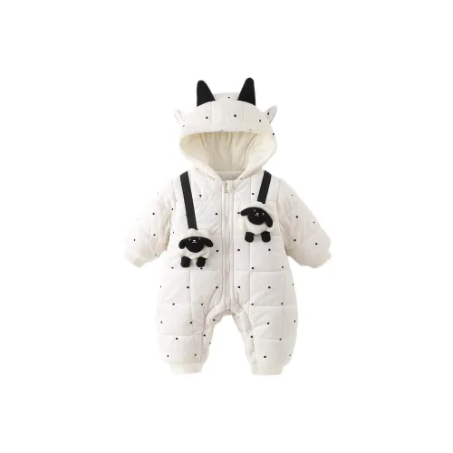 XiaoJinBu Белый Малыш Комбинезоны Ползунки