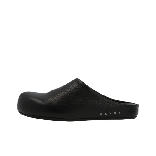 MARNI Быстросохнущие Домашние тапочки Женские Черные