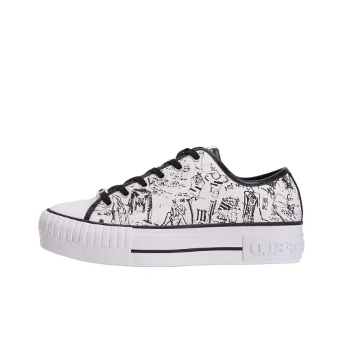KARL LAGERFELD Низкие кроссовки для скейтбординга Женские Белые Черные
