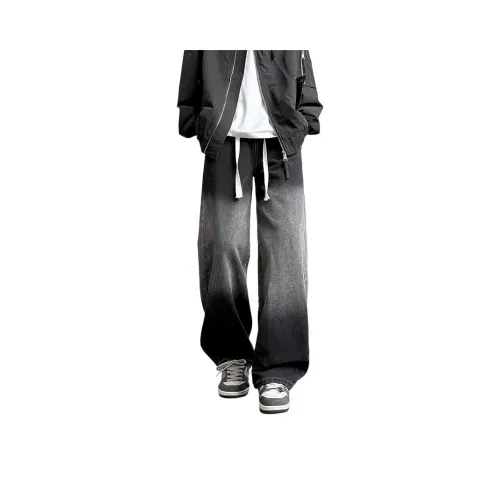 GXXX Черный Серый Мужские Джинсы