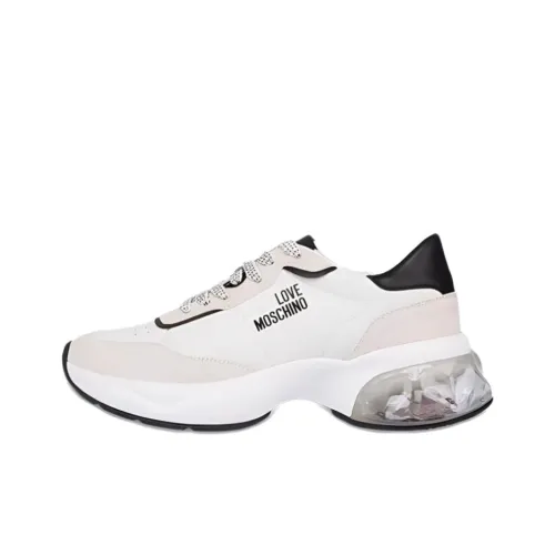 LOVE MOSCHINO Crysta OVE Низкий Топ Повседневная Обувь Женская Белая