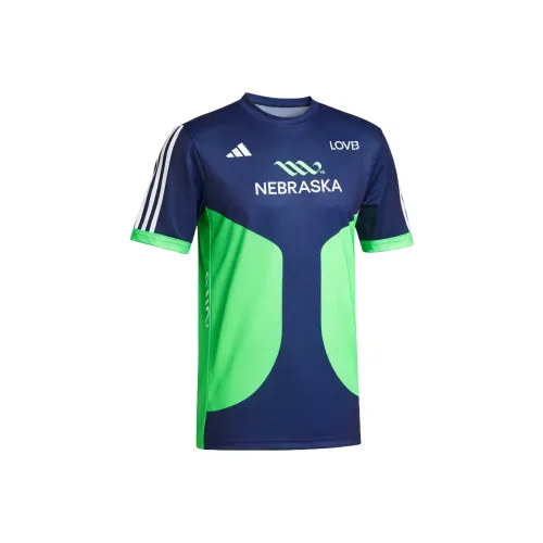 Adidas x LOVB Nebraska Регби Джерси Унисекс