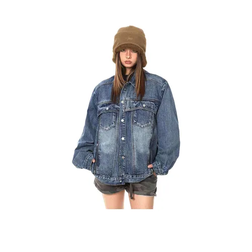 PISYPOX Синий Унисекс Джинсовые куртки