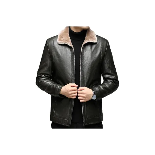 TAIZILONG Мужские кожаные куртки