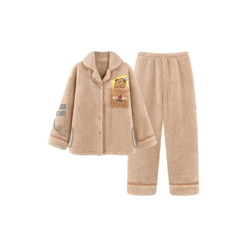 XIAOLIZI Capybara Женские Пижамные Комплекты