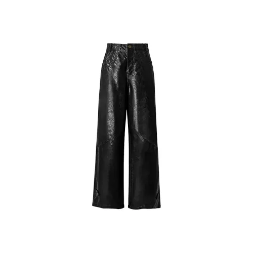 UENA Женские кожаные брюки