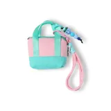 Розовый Синий Сумка + Шнурок + Брелок