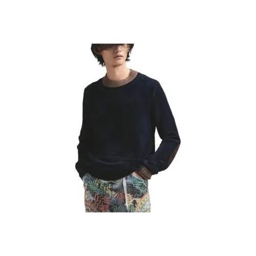 BED J.W. FORD Морской синий Мужские свитеры