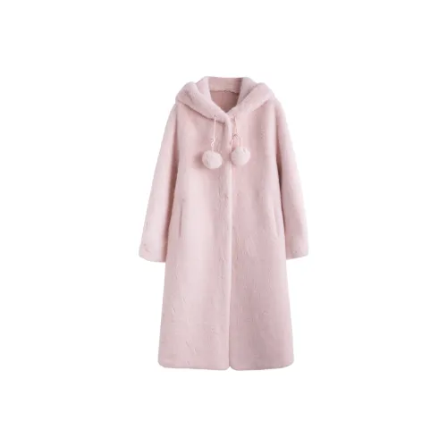 Tonlion Светло-розовый Женские Меховые изделия