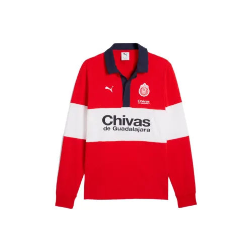 PUMA Chivas Мужская Длинно-Рукавная Регби-Поло Мужская