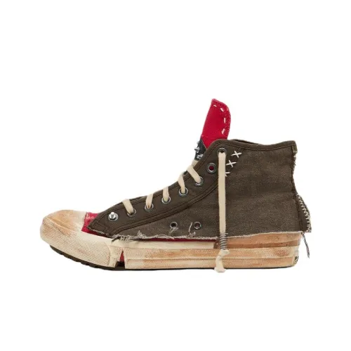 Maison Margiela Loved To Death High Топ Кеды Женские Коричневый