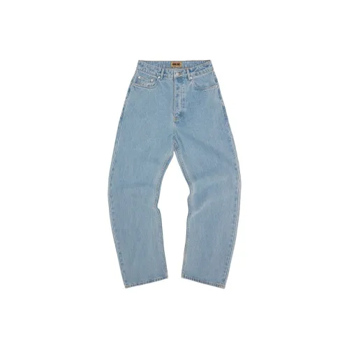 Corteiz FW25 Выстиранные синие унисекс джинсы