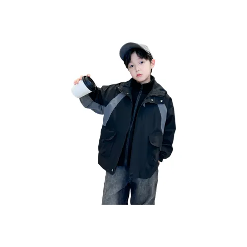 GOYN Черное пальто с флисовой подкладкой унисекс ветровка