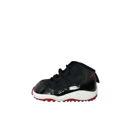 Jordan Air Jordan 11 Ретро MID Топ Обувь для малышей Черный Infant And Toddler