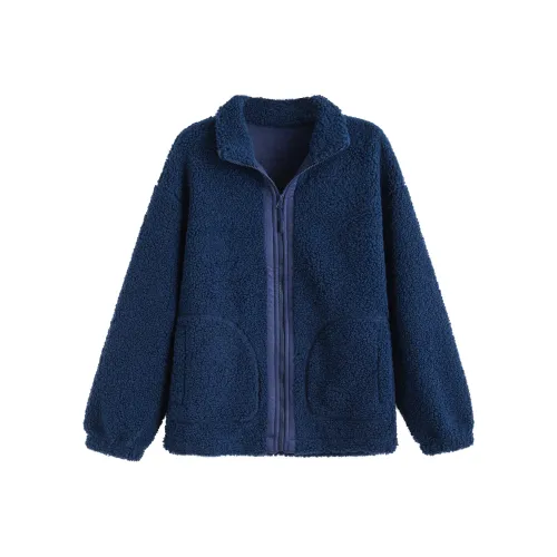 Tonlion Свет Темно-синий Синий Женские Меховые изделия